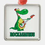 rockasaurus rock n roll dino dinosaur.ai ornaments