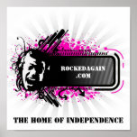 RockedAgain.com Logo On Poster
