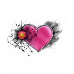 Rocker chic heart with spiked cross t-shirts