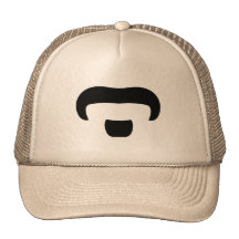 Rocker Moustache Mesh Hats
