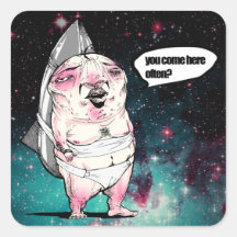 Rocket-Baby Pickup Artist Stickers