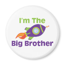Rocket Big Bro Fridge Magnets
