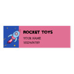 Rocket blue pink small Business Card
