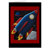 Rocket Greeting Cards
