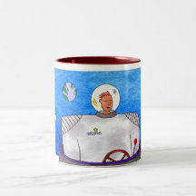 Rocket Fuel TinCan SpaceMan Coffee Mugs