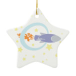Rocket Kids Retro Space Ship ornaments