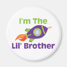 Rocket Lil Bro Fridge Magnet