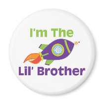 Rocket Lil Bro Fridge Magnet