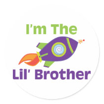 Rocket Lil Bro Stickers