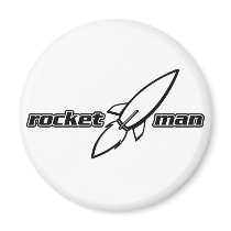 Rocket Man Fridge Magnet