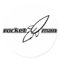 Rocket Man Sticker