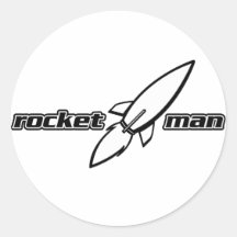 Rocket Man Sticker