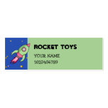 Rocket pink green small Business Card