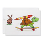 Rocket Propelled Tortoise and Hare invitations
