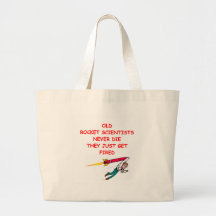 rocket scientist tote bags