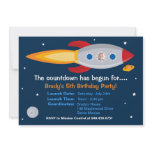 Rocket Ship Birthday Party Invitation