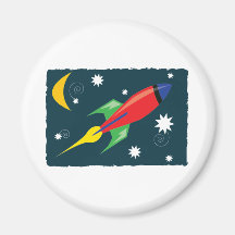 Rocket Ship Magnets