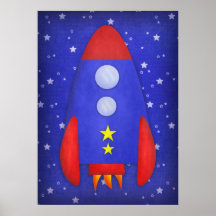 Rocket Ship Print