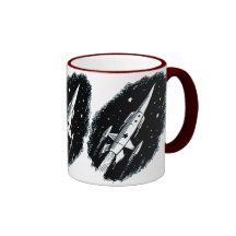 Rocket Ship X-11 Coffee Mugs
