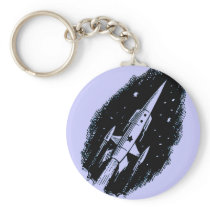 Rocket Ship X-11 Key Chain