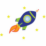 Rocketship Acrylic Cut Outs