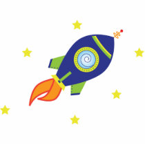 Rocketship Acrylic Cut Outs