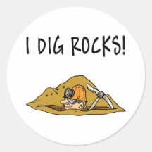 Rockhound Gift Item Round Stickers