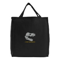 Rockhound "I Hunt Dinosaurs" Embroidered Bag