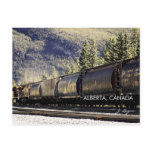 Rockies & Trains, Alberta Canada (fine art photo) Post Card