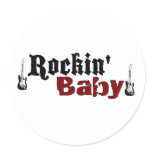 Rockin Baby Round Sticker