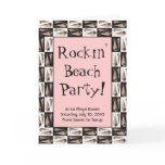 Rockin Beach Party Customisable Invitation