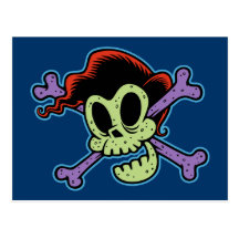 Rockin' Billy Skull Post Cards