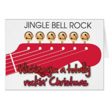 Rockin' Christmas with Guitar Christmas Card