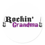 Rockin Grandma Round Sticker
