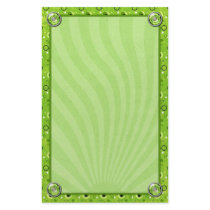 Rockin Retro Lime Green Decorated Design Stationery Design