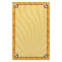 Rockin Retro Sun Kissed Orange Deco Design Stationery Design