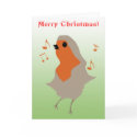Rockin' Robin Christmas Card