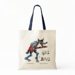 Rockin' Wolf tote bag