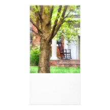 Rocking Chair on Porch Photo Cards
