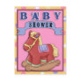 Rocking Horse 2 Baby Shower Postcard Invitation