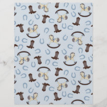 Rocking Horse Boy Dual-Sided Scrapbook Paper Flyer