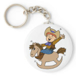 Rocking Horse Cowboy Key Chains