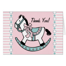 Rocking Horse Custom Greeting Card