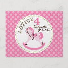 Rocking Horse Girl Advice Card 2 Full Color Flyer