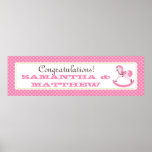 Rocking Horse Girl Banner Poster