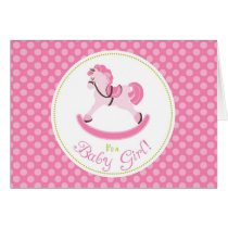 Rocking Horse Girl Card