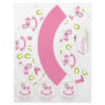 Rocking Horse Girl Cupcake Wrapper RH4 Flyer