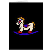 rocking horse greeting cards