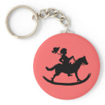 Rocking horse key chain