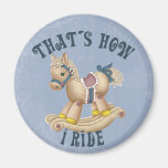 Rocking Horse Ride Fridge Magnet